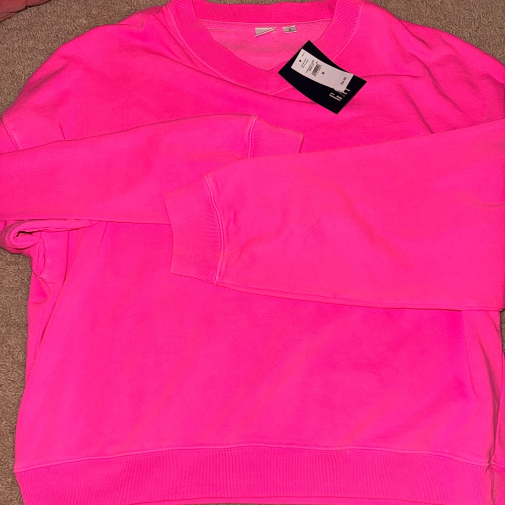 GAP Bright Pink Crewneck Sweatshirt